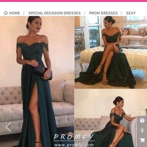 Promfy blush pink special occasion gown